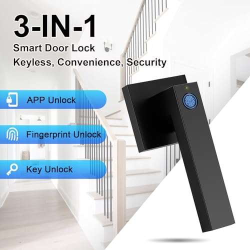 KNOBWELL Smart Fingerprint Door Lock with APP Control for Home Office Hotel
