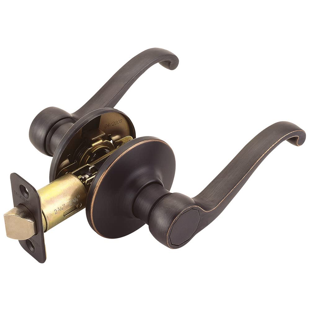 Design House Oil Rubbed Bronze Scroll Passage Door Lever 791624