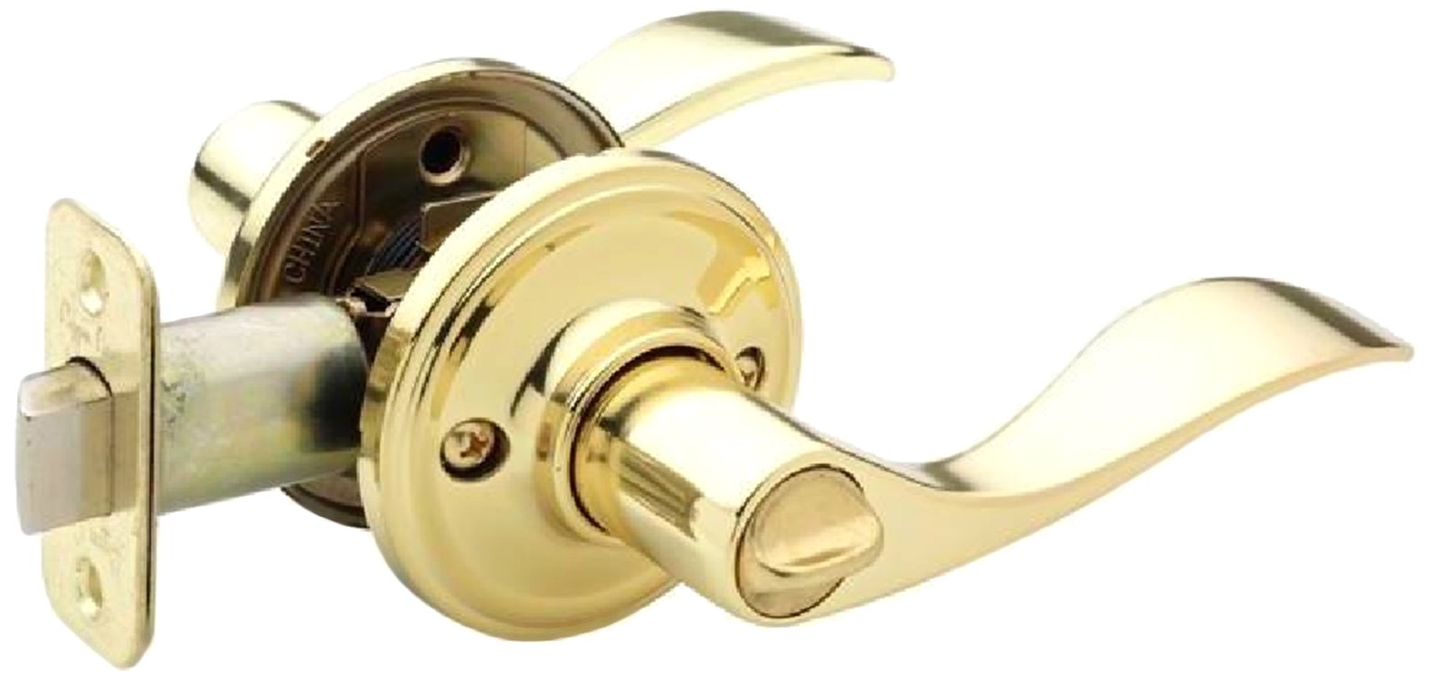 Copper Creek WL2230PB Polished Brass Waverly Door Lever